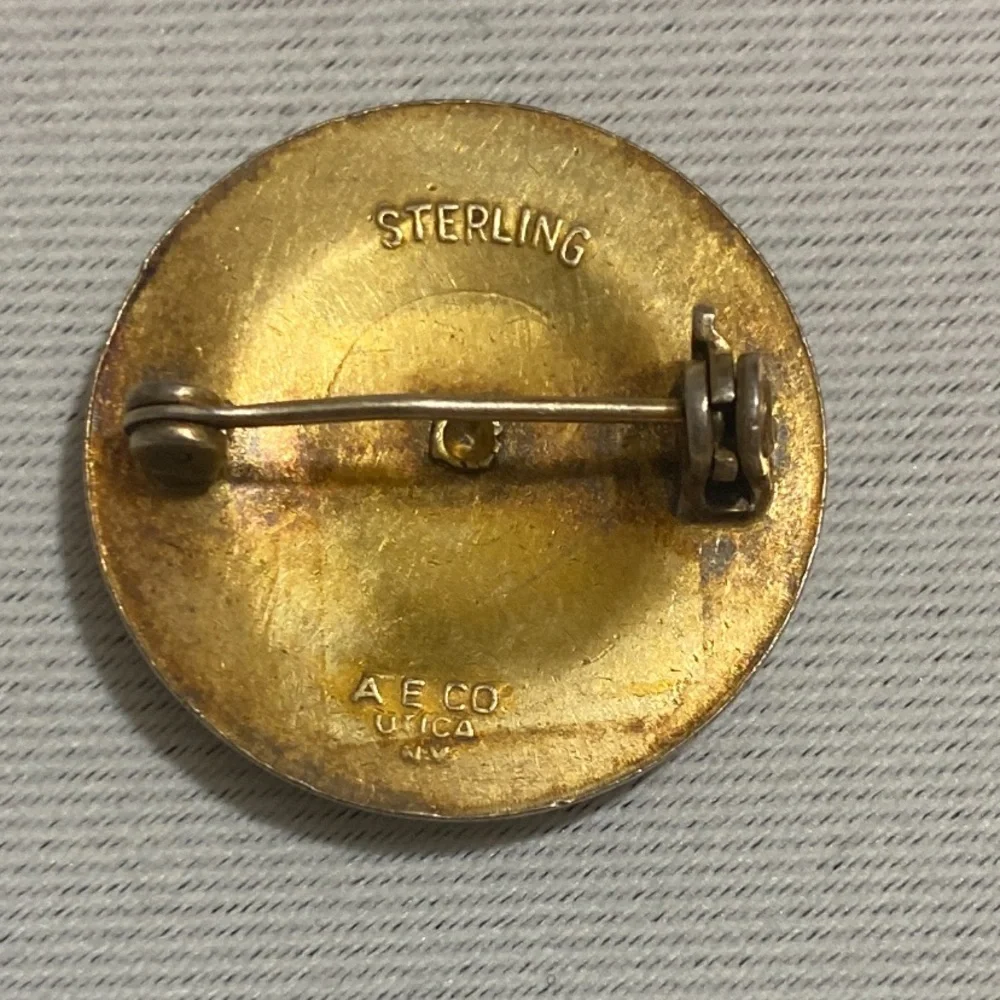 WWII Sterling Merchant Marine Officer Collar Insignia by A.E. Company